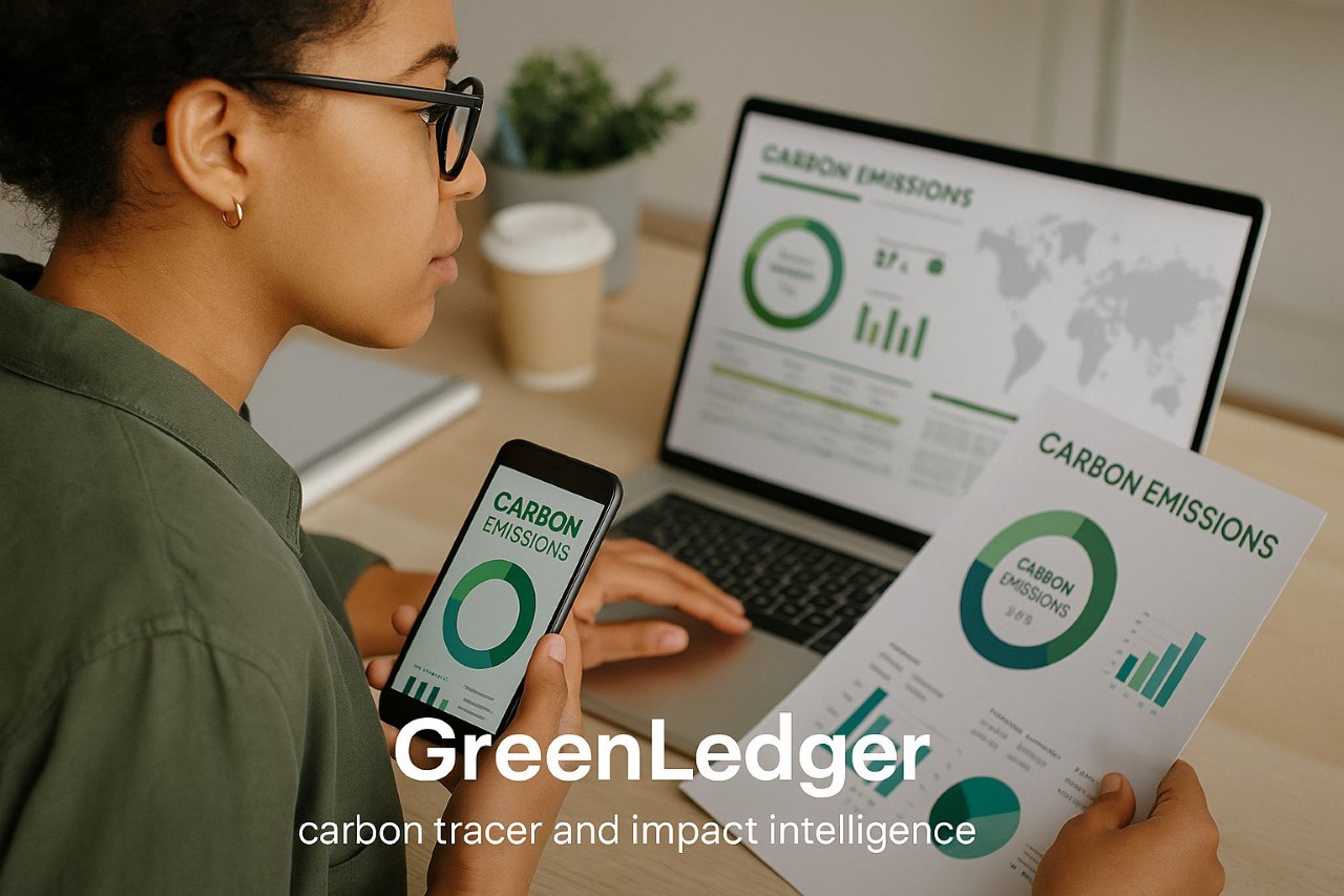 GreenLedger carbon intelligence dashboard
